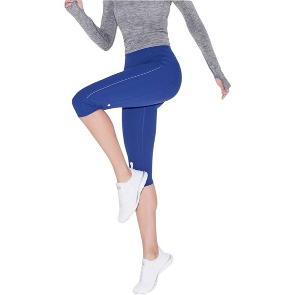 Lululemon Summer Premium Running Athletic Leggings Royal Blue Size 2 NWOT - Picture 4 of 9